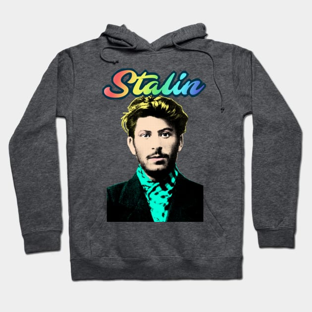 Stalin Pop Art Tribute Hoodie by DankFutura